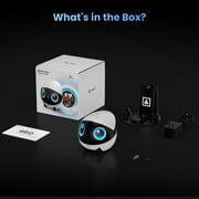Enabot EBO Air 2 Plus FamilyBot with 3K Resolution, AI Assistant, 2-Way Video, Smart Patrol, 32-GB SD Card, Charging Dock, AC Adapter (Nebula Purple)