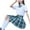 Green, variant on Prolriy Plaid Skirts for Women Fashion Women Plaid Pleated A-Line Skirt Burnout High Waist Short Skirt Women's Skirts Beige L
