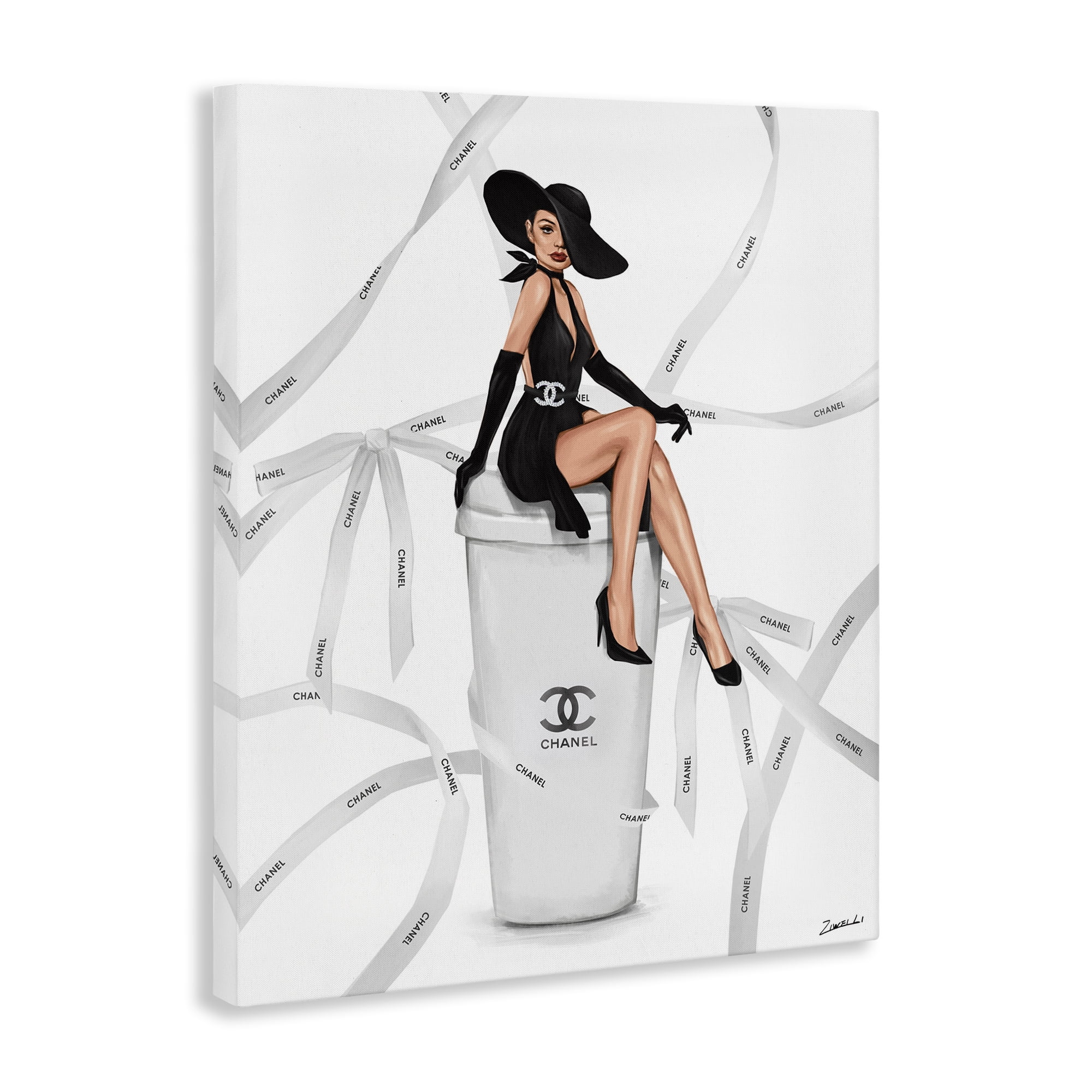 Stupell Industries Luxury Fashion Woman Beauty & Fashion Painting Gallery Wrapped Canvas Art Print Wall Art, 16 x 20