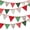 Green White, variant on 12M/40Ft Royal Blue Pennant Banner Flags 42Pcs Blue Party Decoration Garland Cotton Triangle Flags Banners for Baby Shower Nautical Pirate Under The Sea Festival Decoration Pennant Banners