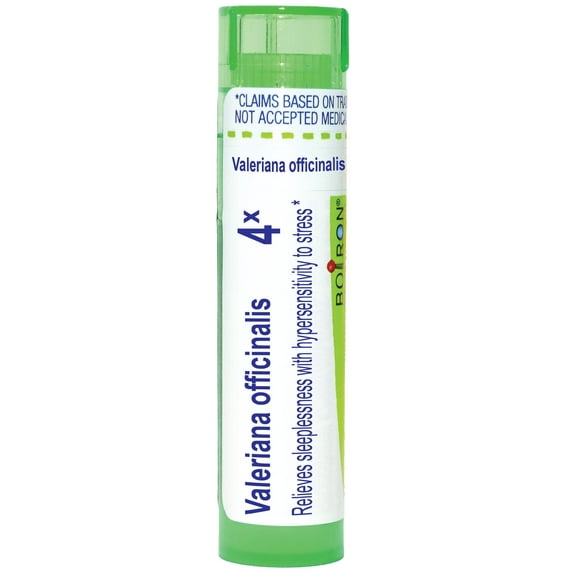 Boiron Valeriana Officinalis 4X, Homeopathic Medicine for Sleeplessness With Hypersensitivity To Stress, 80 Pellets