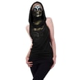 thumbnail image 4 of Sylvamorning T-Shirt Femme Imprimé Squelette Sans Manches à Capuche avec Masque, 4 of 9