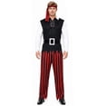 thumbnail image 4 of FASHOFT Men's Caribbean Pirate Halloween Costumes Cosplay Outfit Set Masquerade Party Stage Performance Fancy Dress Up Halloween Costume M, 4 of 5