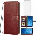 thumbnail image 1 of Protective Film for Motorola Moto G8 Case, Premium Wallet Cover, Stand Flip Phone Case, 1 of 7
