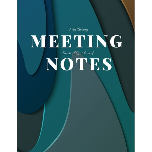 My Boring Meeting Survival Guide and Notes: 8.5x11 Meeting Notebook and Puzzle Book (Paperback)