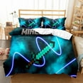 thumbnail image 1 of siniker Bedding Set Kids Quilt Cover 3D Cartoon Playing Bed Cover Set with Pillowcase and Zipper Closure, 1 of 2