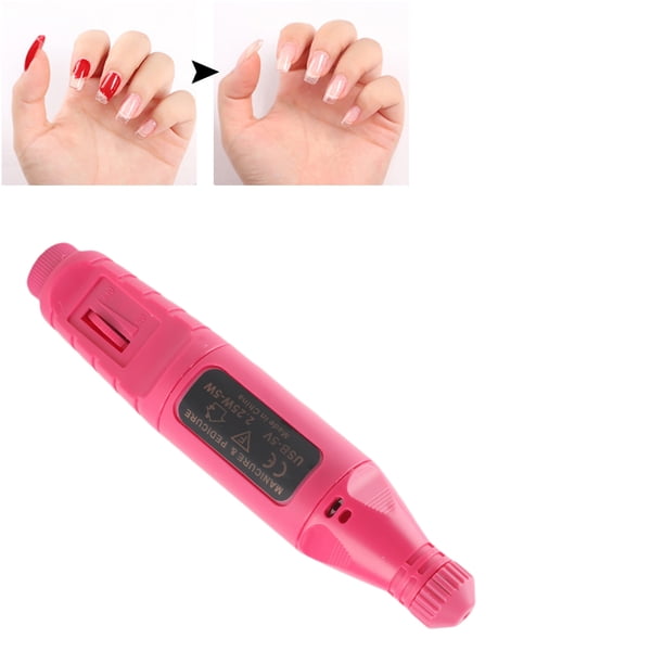Máquina Perforadora De Uñas, Juego De Lima De Uñas Eléctrica Portátil Compacta De Bajo Ruido, Velocidad Ajustable Para Salón De Uñas Para Uso Doméstico