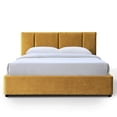 thumbnail image 4 of Omax Decor Venice Fabric Upholstered Platform Queen Bed in Gold, 4 of 7