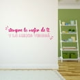 thumbnail image 3 of Spanish Wall Decals for Girls Bedroom - Siempre da lo mejor de ti, y lo mejor vendrá Do Your Best Quote Typography in Spanish Home Wall Sticker - Size: 30 In x 9 In, 3 of 5