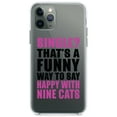 thumbnail image 1 of DistinctInk Clear Shockproof Hybrid Case for iPhone 13 PRO (6.1" Screen) - TPU Bumper Acrylic Back Tempered Glass Screen Protector - Single? Happy with Nine Cats, 1 of 2