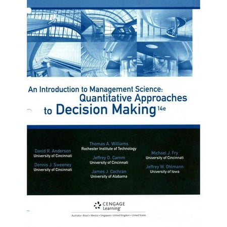 An Introduction To Management Science Quantitative