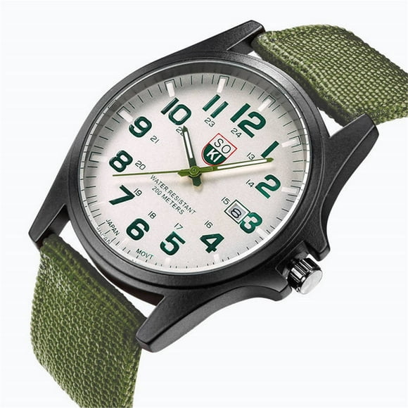 TIMIFIS Watch pour les Hommes Mode Bracelet en Nylon Analogique Quartz Rond Montres Watch - Solde d'Été