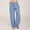 Light Blue, variant on Jienlioq Cargo Pants Women Women Casual Solid Cotton Linen Drawstring Elastic Waist Long Wide Leg Pants