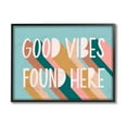 thumbnail image 2 of Stupell Industries Good Vibes Found Here Quote Pastel Color Pop Design by Amanda Houston, 2 of 5