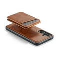 thumbnail image 3 of Dteck 2 in 1 Detachable for Samsung Galaxy S23 Case Wallet with Card Holder Faux Leather Men Women RFID Blocking Wireless Charging Cover,brown, 3 of 7