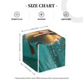 thumbnail image 4 of Fotbe Underwater Swimming Duck Porta Pañuelos Decorativo de Cuero, Caja Cuadrada Moderna para Pañuelos Faciales, Organizador y Dispensador 5x5x5'', 4 of 7