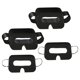 thumbnail image 1 of 100 Uds. Mascarillas desechables para la cara, cubierta para los ojos, tela no tejida, fácil de usar, relleno , máscara para auriculares , Negro, 1 of 8