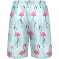 thumbnail image 3 of GZHJMY Flamingo Pajama Pants Short for Men, Lounge Pants Lightweight Men Pajama Bottoms with Drawstring Pockets, Christmas New Year Birthday Gifts, Small, 3 of 7