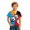Red, variant on Boys Short Sleeve T‑Shirt Soccer Ball Print Crew Neck Athletic Jogger Casual T Shirts Summer Kids Football Fan Blouses