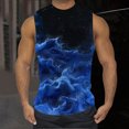 thumbnail image 2 of zfhfof Débardeurs Graphiques pour Hommes Motif Imprimé Sans Manches T-Shirts de Musculation Été Col Rond Chemise de Plage Décontractée, 2 of 5
