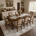 thumbnail image 5 of MICGEEK 9x12 Large Area Rugs, Washable Vintage Distressed Rug for Living Room Bedroom Home Office, Stain Resistant Floral Print Traditional Distressed Accent Carpet, Vacuum-Friendly, Brown, 5 of 9