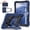 Black Dark Blue, variant on TECH CIRCLE Case for Samsung Galaxy Tab A9+ (2023) Tablet, Model SM-X210/X215/X216 Case - Heavy Duty Protection Shockproof Sturdy Case with Kickstand/Shoulder Strap Portable Handle Cover, Black Rose