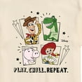 thumbnail image 3 of Toy Story - Play Chill Repeat - Men's Short Sleeve Graphic T-Shirt, 3 of 5
