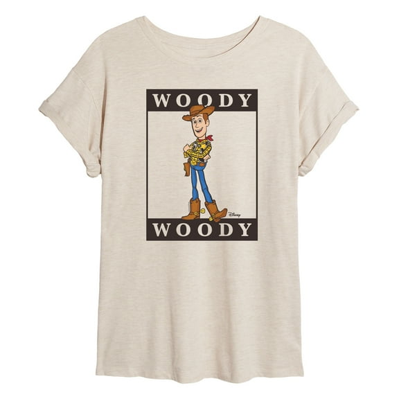 Toy Story 4 - Type Block Woody - Women's Oversized T-Shirt