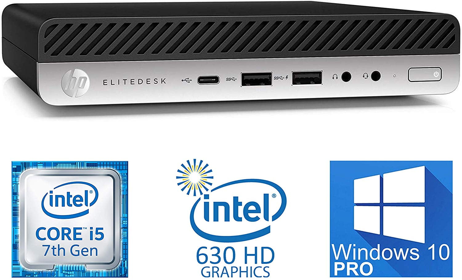 HP EliteDesk 800 G3 Mini PC, Intel Core i57500T Upto 3.3GHz, 16GB RAM, 512GB NVMe SSD + 1TB HDD