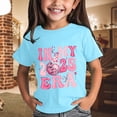 thumbnail image 2 of Godom Girls' Short Sleeve Shirts Glitter Print Cute Design Summer Tops Basic Tees, 2 of 6