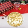 thumbnail image 5 of Elainilye 16PCS Christmas Party Supplies, Happy NewYear Theme Plates and Napkins Disposable, Christmas Disposable Dinnerware Set, Christmas Party Xmas Party Decor (9" Plates), 5 of 6