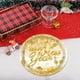 thumbnail image 5 of Vajilla desechable para fiesta temática de Año Nuevo en blanco y dorado, platos de papel de 7 y 9 pulgadas, vasos de papel, pañuelos, juego de platos de papel con temática de fiesta, juego de vajilla, 5 of 6