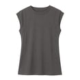 thumbnail image 3 of Posijego Women's Summer Cap Sleeve Tank Tops Solid Color Casual Sleeveless Shirts Business Office Girls Tank Tees for Ladies, 3 of 9