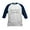 Navy/White, variant on CafePress - Graduated Baseball Jersey - Kids Cotton Baseball Jersey, 3/4 Sleeve Shirt