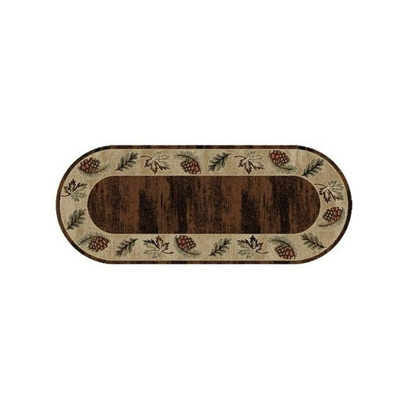 Mayberry Rug American Destination Cumberland Brown Lodge Area Rug - 2'2"x5'3"