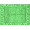 thumbnail image 1 of Ahgly Company Indoor Rectangle Oriental Emerald Green Traditional Area Rugs, 2' x 3', 1 of 4