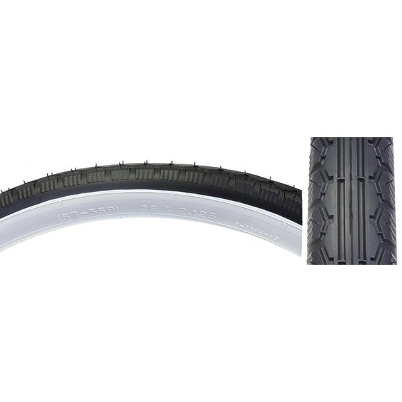 26x2 125 Bicycle Tire White Wall