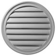 thumbnail image 1 of Ekena Millwork GVRO36F 36 in. W x 36 in. H Pignon Rond Évent Louver&44; Fonctionnel, 1 of 4