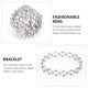 thumbnail image 3 of 1 pieza de pulsera de doble propósito, anillo elástico femenino, pulsera de plata, joyería de mano, 3 of 7