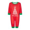 thumbnail image 2 of Meihuid Christmas Family Matching Pajama Red Holiday Pjs Sets Cotton Sleepwear, 2 of 9