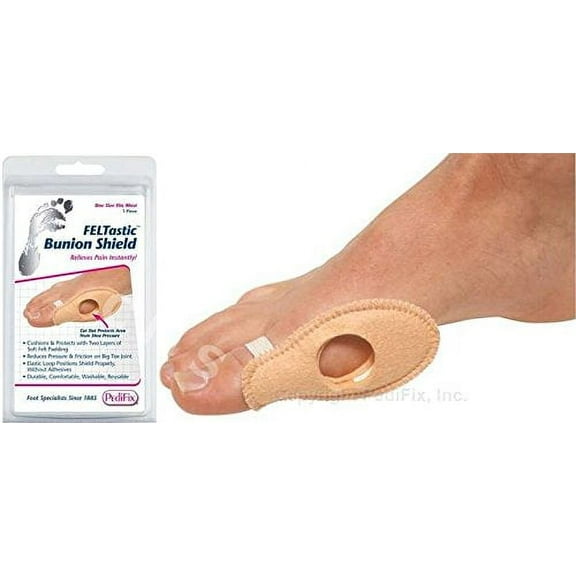 PEDIFIX FELTastic Bunion Shield Felt Protection Cushion Pressiure Relief Pad P48 ONE SIZE FITS MOST
