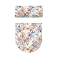 thumbnail image 5 of HELLHERO Floral Pattern Toilet Lid Covers Set Stretch Toilet Covers Set & 2 Pieces for Bathroom Accessories Easy Care Fits All Toilet Shapes, 5 of 8