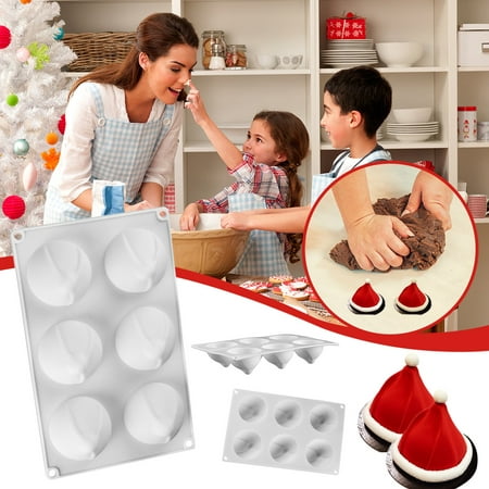 

2023 Summer Savings Clearance! WJSXC Home and Kitchen Gadgets Christmas Hat Candy Cake Silicone DIY Christmas Hat Chocolate Christmas Gypsum Decoration Grinding Tool White