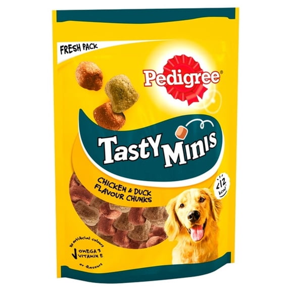 Pedigree Tasty Minis Chicken and Duck 130g Case of 8