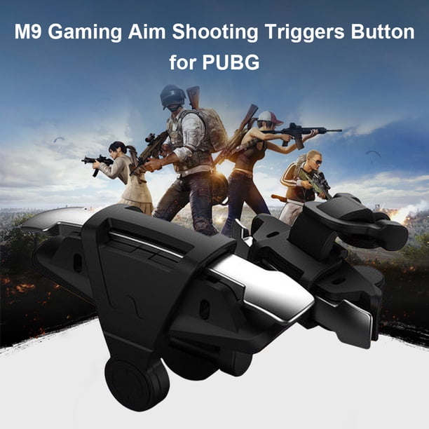 Disparador De Puntería Controlador de juegos M9 Sensitive Gaming Aim Shooting Triggers para PUBG (Negro)