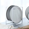 thumbnail image 1 of 2 Piece 12 * 14Cm Plate Shelf Organizer Plate Racks Metal Dying Rack Vertical Tableware Storage Organizer For Kitchen Countertop Cupboard Cupboard Camper (White), 1 of 5