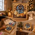 thumbnail image 4 of DIY Christmas Winter Tea Scene Pearl Bead Painting Kit, Unframed Canvas Rhinestone Art Set with Instruction Manual, Relaxing Craft Kit for Adults, Decorative Wall Ornament for Christmas Home Decor, 4 of 7