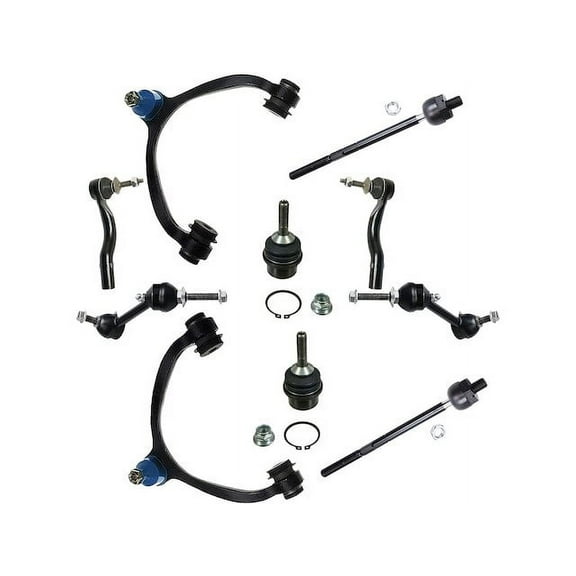 Front Control Arm Ball Joint Tie Rod and Sway Bar Link Kit - Compatible with 2003 - 2011 Lincoln Town Car 2004 2005 2006 2007 2008 2009 2010