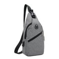thumbnail image 1 of UHUYA Sling Bag Crossbody Backpack for Men Travel Backpack Multipurpose Cross Body Chest Bag Unisex Shoulder Bag Hiking Chest Bag Daypack, Gray B, 1 of 7