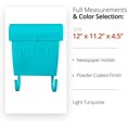 thumbnail image 2 of NACH Euro Series Modern Mailbox - Decorative Mail Holder - Decorative Mail Holder - Wall Mount Mailboxes for Outside - Rust Resistant Galvanized Metal Mailbox - 12" x 11" x 4.5 in - Hardware Included, 2 of 9